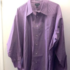 Land's End Purple Dress Shirt (Size 20-35) Big